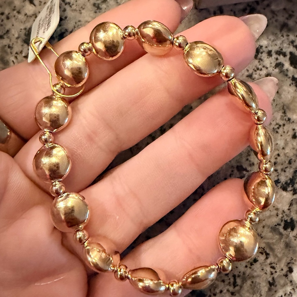 Newton Gold Bead Bracelet - Picture 2 of 3